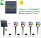 T-SUN RGB Solar Spotlight Outdoor Color Changing Spot Lights Waterproof Garden